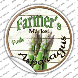 Farmers Market Asparagus Wholesale Novelty Circle Sticker Decal