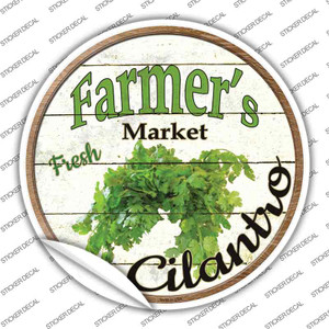 Farmers Market Cilantro Wholesale Novelty Circle Sticker Decal