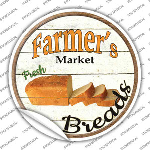 Farmers Market Breads Wholesale Novelty Circle Sticker Decal