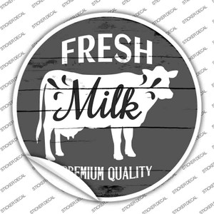 Fresh Milk Premium Quality Wholesale Novelty Circle Sticker Decal