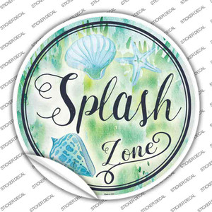 Splash Zone Wholesale Novelty Circle Sticker Decal