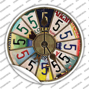 5 Oclock Wholesale Novelty Circle Sticker Decal