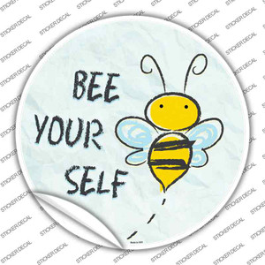 Bee Yourself Wholesale Novelty Circle Sticker Decal