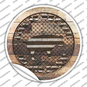 Better On The Farm Pig Wholesale Novelty Circle Sticker Decal