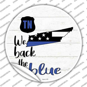 Tennessee Back The Blue Wholesale Novelty Circle Sticker Decal