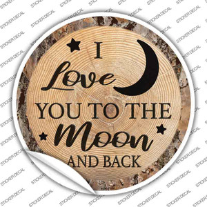 Moon And Back Wholesale Novelty Circle Sticker Decal
