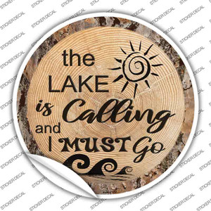 Lake is Calling Wholesale Novelty Circle Sticker Decal