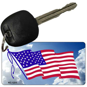 American Flag Cloud Wholesale Novelty Key Chain