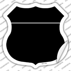 Black Wholesale Novelty Highway Shield Sticker Decal