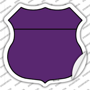 Purple Wholesale Novelty Highway Shield Sticker Decal