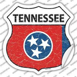 Tennessee Flag Wholesale Novelty Highway Shield Sticker Decal