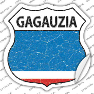 Gagauzia Flag Wholesale Novelty Highway Shield Sticker Decal