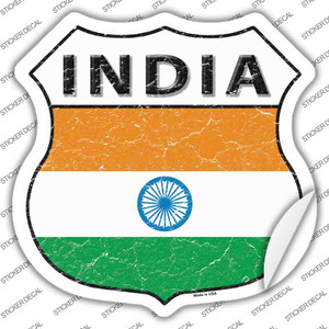 India Flag Wholesale Novelty Highway Shield Sticker Decal