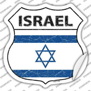 Israel Flag Wholesale Novelty Highway Shield Sticker Decal