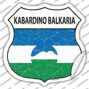 Kabardino Balkaria Flag Wholesale Novelty Highway Shield Sticker Decal