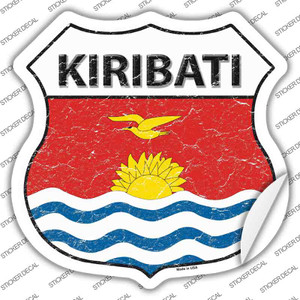Kiribati Flag Wholesale Novelty Highway Shield Sticker Decal
