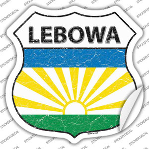 Lebowa Flag Wholesale Novelty Highway Shield Sticker Decal