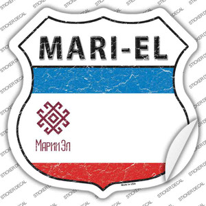 Mari-el Flag Wholesale Novelty Highway Shield Sticker Decal