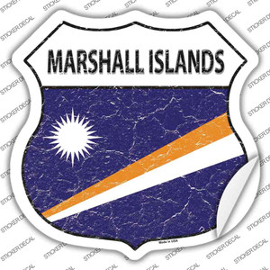 Marshall Islands Flag Wholesale Novelty Highway Shield Sticker Decal