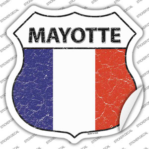Mayotte Flag Wholesale Novelty Highway Shield Sticker Decal