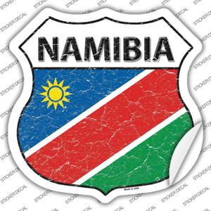 Namibia Flag Wholesale Novelty Highway Shield Sticker Decal