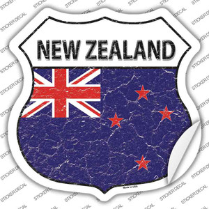 New Zealand Flag Wholesale Novelty Highway Shield Sticker Decal