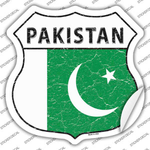 Pakistan Flag Wholesale Novelty Highway Shield Sticker Decal