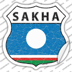 Sakha Flag Wholesale Novelty Highway Shield Sticker Decal