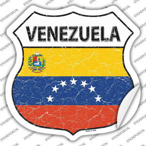 Venezuela Flag Wholesale Novelty Highway Shield Sticker Decal