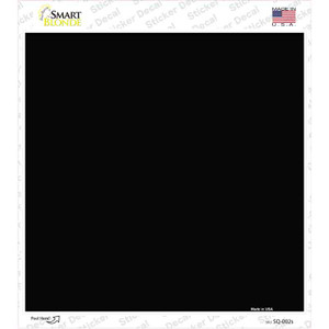 Black Solid Wholesale Novelty Square Sticker Decal