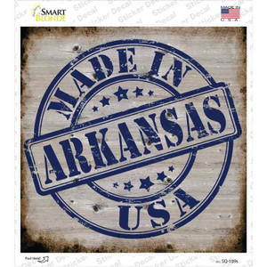 Arkansas Stamp On Wood Wholesale Novelty Square Sticker Decal