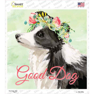 Border Collie Good Dog Wholesale Novelty Square Sticker Decal