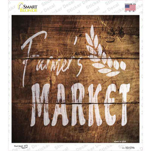 Farmers Market Wholesale Novelty Square Sticker Decal