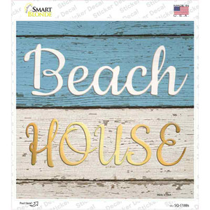 Beach House Wholesale Novelty Square Sticker Decal