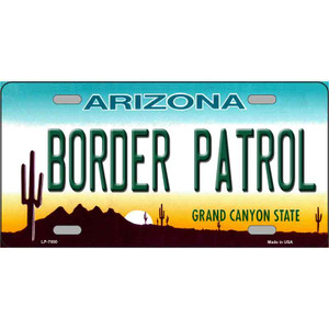 Border Patrol Arizona State Novelty Wholesale Metal License Plate