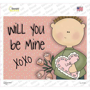 Be Mine Wholesale Novelty Rectangle Sticker Decal