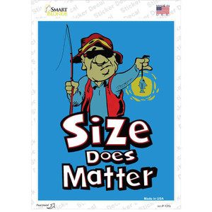 Size Does Matter Wholesale Novelty Rectangle Sticker Decal