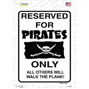 Reserved For Pirates Only Wholesale Novelty Rectangle Sticker Decal