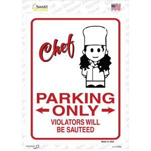 Chef Only Violators Wholesale Novelty Rectangle Sticker Decal