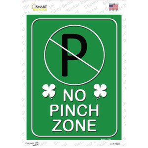 No Pinch Zone Green Wholesale Novelty Rectangle Sticker Decal