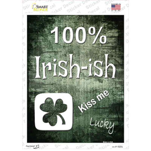 100% Irish-ish Wholesale Novelty Rectangle Sticker Decal