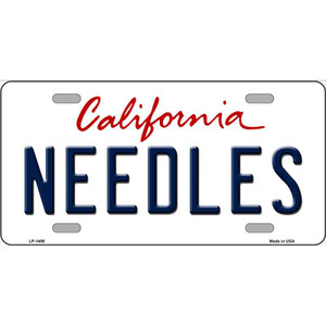 Needles California Novelty Wholesale Metal License Plate