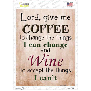 Give Me Coffee Wholesale Novelty Rectangle Sticker Decal
