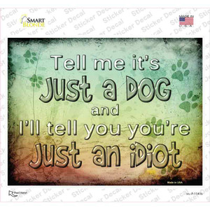 Just A Dog Wholesale Novelty Rectangle Sticker Decal