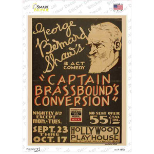 Captain Brasshounds Convo Vintage Poster Wholesale Novelty Rectangle Sticker Decal