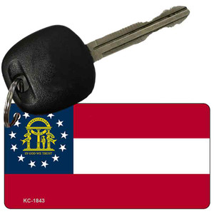 Georgia State Flag Plate Wholesale Novelty Key Chain