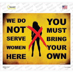 Bring Your Own Woman Wholesale Novelty Rectangle Sticker Decal