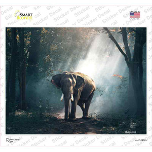 Elephant in the Forest Wholesale Novelty Rectangle Sticker Decal