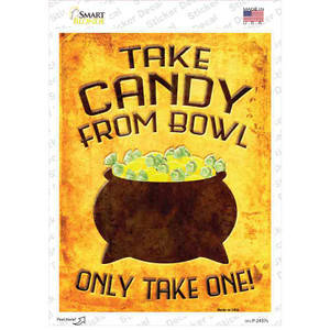 Candy Bowl Wholesale Novelty Rectangle Sticker Decal