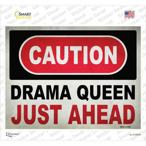 Caution Drama Queen Wholesale Novelty Rectangle Sticker Decal